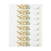 水彩の木1 ラップアラウンドラベル (シート)