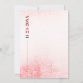 水彩の枝とブランチ 和風モダンウェディング 招待状 (裏面)