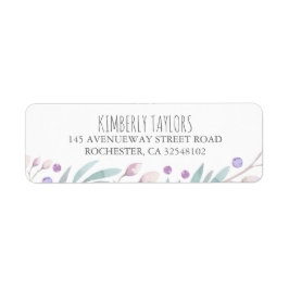 水彩の枝と果実の森 ラベル