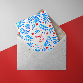 水彩の枝と花イースターカード シーズンカード