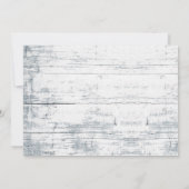 水彩の森が赤ちゃんシャワーを浴びる 招待状 (裏面)