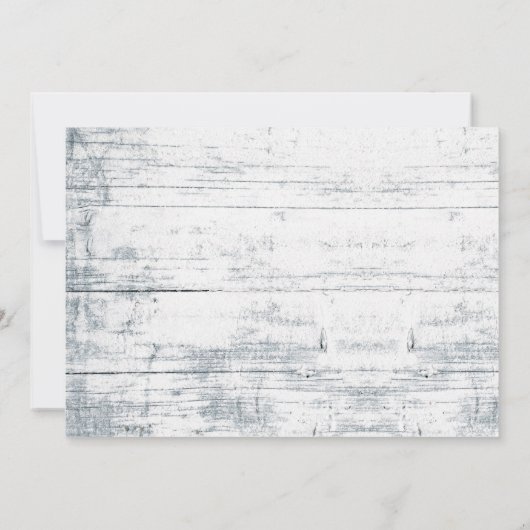 水彩の森が赤ちゃんシャワーを浴びる 招待状 (裏面)