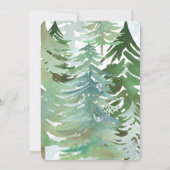 水彩の森でおふたりの記念日を セーブ・ザ・デート ウェディング招待状 招待状 (裏面)