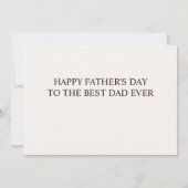 水彩の森と山の父素朴の日 カード (裏面)