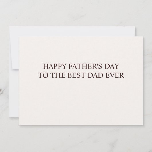 水彩の森と山の父素朴の日 カード (裏面)