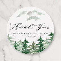 水彩の森のウェディングシャワーお礼メッセージ