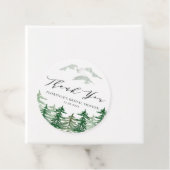 水彩の森のウェディングシャワーのお礼 フェイバータグ (インサイチュ)