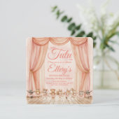 🐰🦊🩰 水彩の森のバレリーナ招待状 招待状 (スタンド正面)