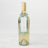 水彩の森の企業のクリスマスホリデー ボトルネックタグ (ボトル)