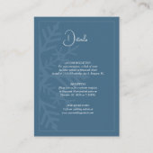 水彩の森の冬の雪山詳細 エンクロージャーカード (正面)