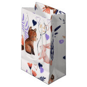 水彩の森の動物ありがとう好意抱き枕 スモールペーパーバッグ (正面アングル)