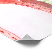 水彩の森の動物のベビーアート ポスター (角)