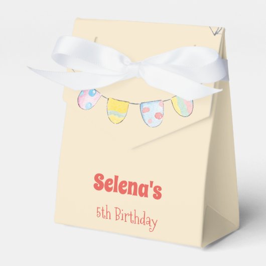 水彩の森の動物の子供の誕生日 フェイバーボックス (正面サイド)