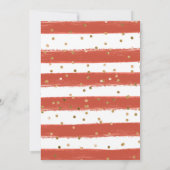 水彩の森の動物の子供の誕生日 招待状 (裏面)