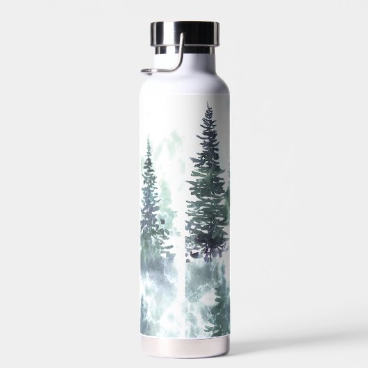 水彩の森の木キャンプ規則 ウォーターボトル (右面)