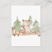 水彩の森の本のリクエスト 本を持ってくる エンクロージャーカード (裏面)