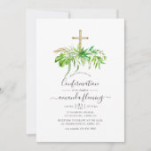 水彩の森の緑の確認 招待状 (正面)