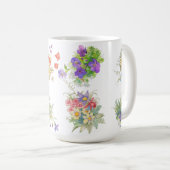 水彩の森の花の模様 コーヒーマグカップ (正面右)