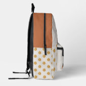 水彩の森の風景かわいい太陽のパターン名 プリントバックパック (左)