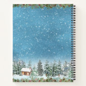 水彩の森の風景クリスマスレシピ ノートブック (裏面)