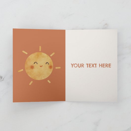 水彩の森の風景ハッピーアースの日 シーズンカード (内部)