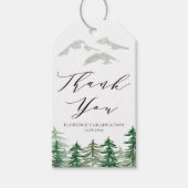 水彩の森ウッドランド卒業ありがとう ギフトタグ (正面)