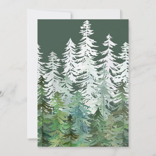 水彩の森クリスマスホリデーパーティー 招待状 (裏面)