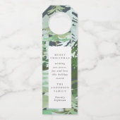 水彩の森クリスマスホリデー ボトルネックタグ (正面)