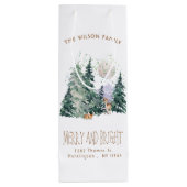 水彩の森クリスマス ワインギフトバッグ (裏面)