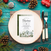 水彩の森 | 木と鹿 |  招待状