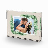 水彩の植物のフレーム フォトブロック (右)