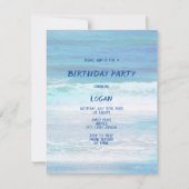 '水彩の波' 招待状 (正面)