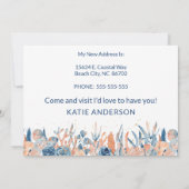 水彩の海岸スタイルに移りました お知らせ 案内状 (裏面)