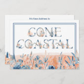 水彩の海岸スタイルに移りました お知らせ 案内状 (正面/裏面)