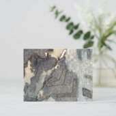 水彩の淡青色2 ポストカード (スタンド正面)