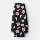 水彩の測地系と結晶パターン ボトルクーラー (正面)