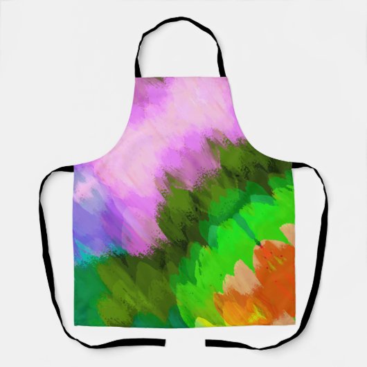 水彩の滝、自然 エプロン (正面)