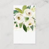 水彩の白い花保存日 エンクロージャーカード (裏面)