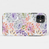 水彩の白とピンクの花 Case-Mate iPhoneケース (裏面(横))