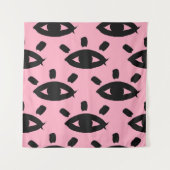 水彩の目を使ったシームレスな模様 タペストリー (正面)