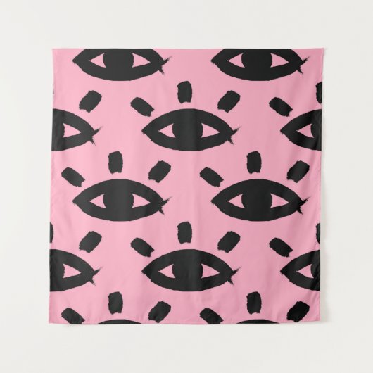 水彩の目を使ったシームレスな模様 タペストリー (正面)