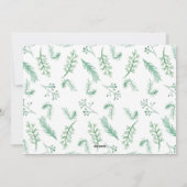 水彩の紅葉の新年のフォトフレーム シーズンカード (裏面)