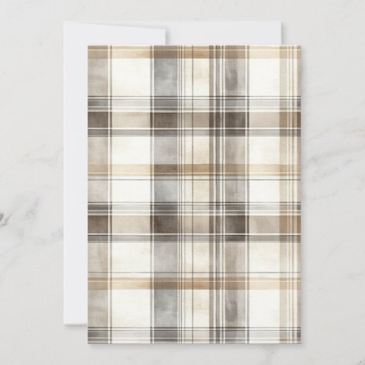 水彩の納屋の農場の動物デジタル 招待状 (裏面)