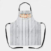 水彩の素朴なカボチャ エプロン (正面)