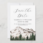 水彩の素朴な山々 保存の日 セーブザデート (正面)