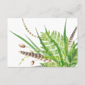 水彩の素朴な森のウェディングギフト登録 エンクロージャーカード (裏面)