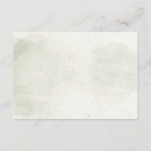 水彩の素朴な森林の松の木の願い事のある井戸 エンクロージャーカード (裏面)