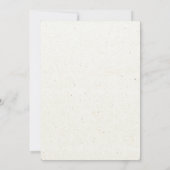 水彩の素朴な森林の松の木 Save the date 招待状 (裏面)