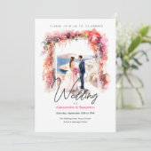 水彩の結婚式 | 結婚s 招待状 (スタンド正面)