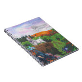 水彩の絵を描ファンタジー景観女神の愛 ノートブック (右側)